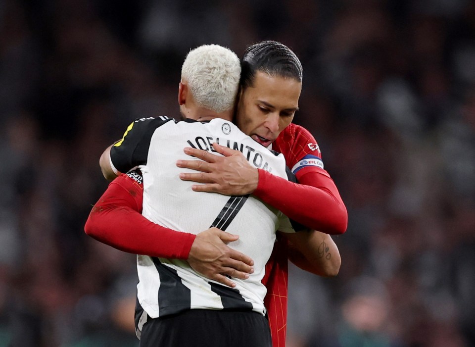 Virgil van Dijk praised for classy gesture after Liverpool ‘battered’ in Carabao Cup final by rampant Newcastle