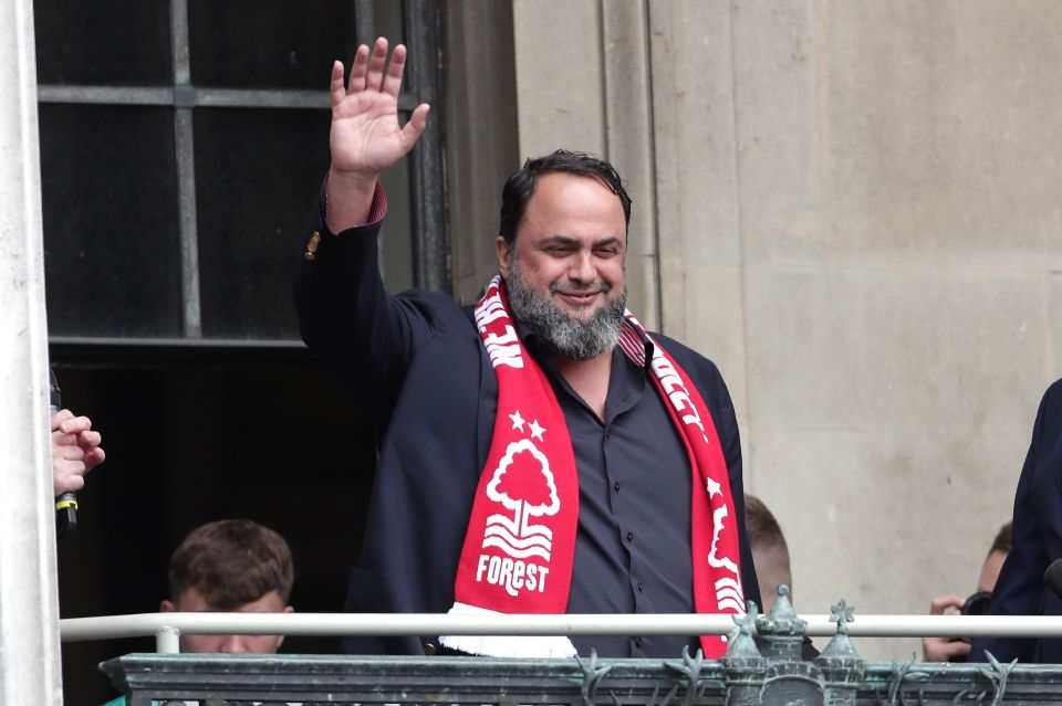 Nottingham Forest owner Evangelos Marinakis sends fans bold Champions League prediction