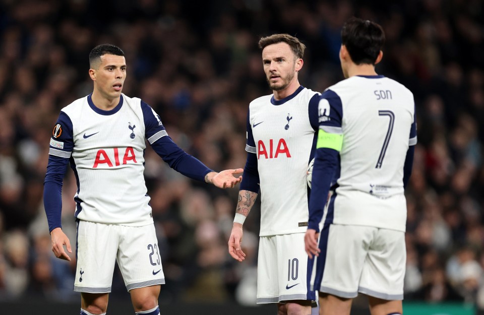 James Maddison and Pedro Porro in heated row in huge Tottenham match forcing captain Son Heung-min to separate them