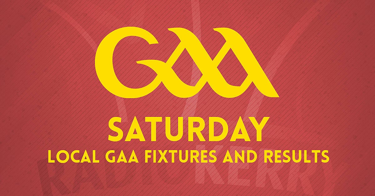 Saturday afternoon local GAA results