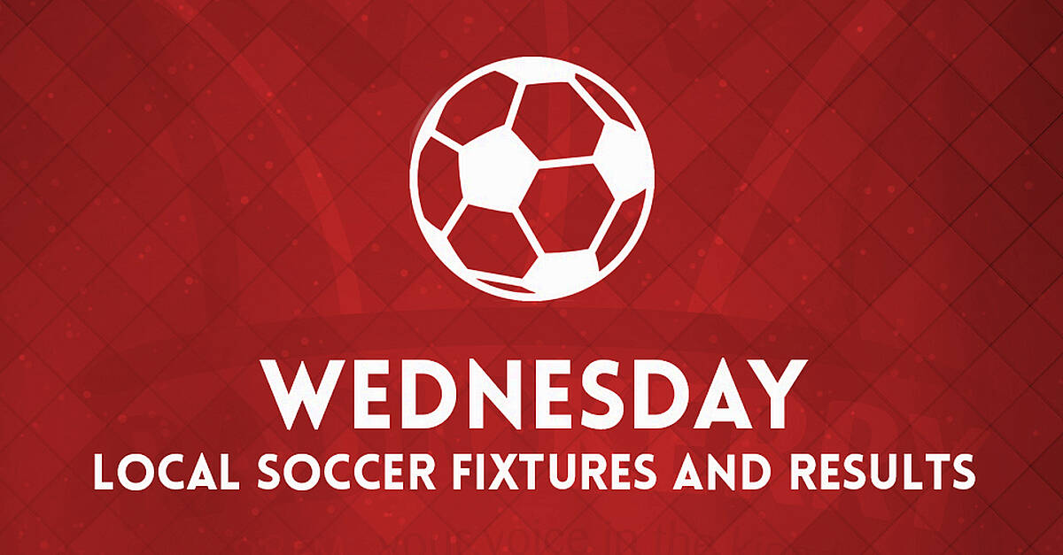 Wednesday Local Soccer Results and Fixtures