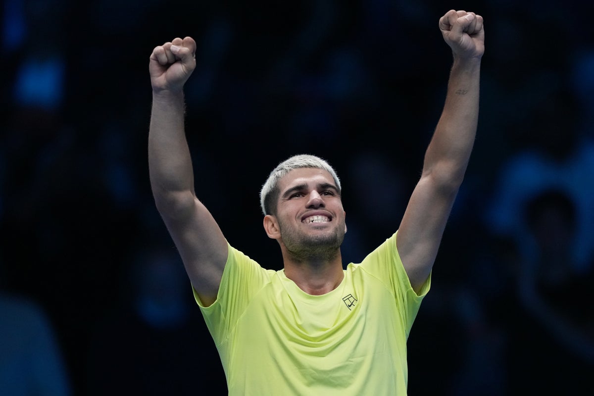 Carlos Alcaraz secures world No 1 ranking after beating Musetti at ATP Finals