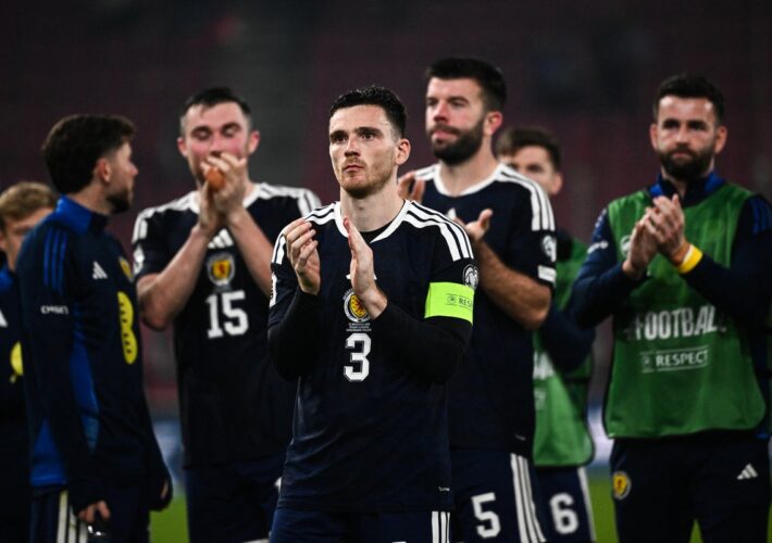 Scotland beaten by Greece but Belarus stun Denmark to keep World Cup qualifying group alive