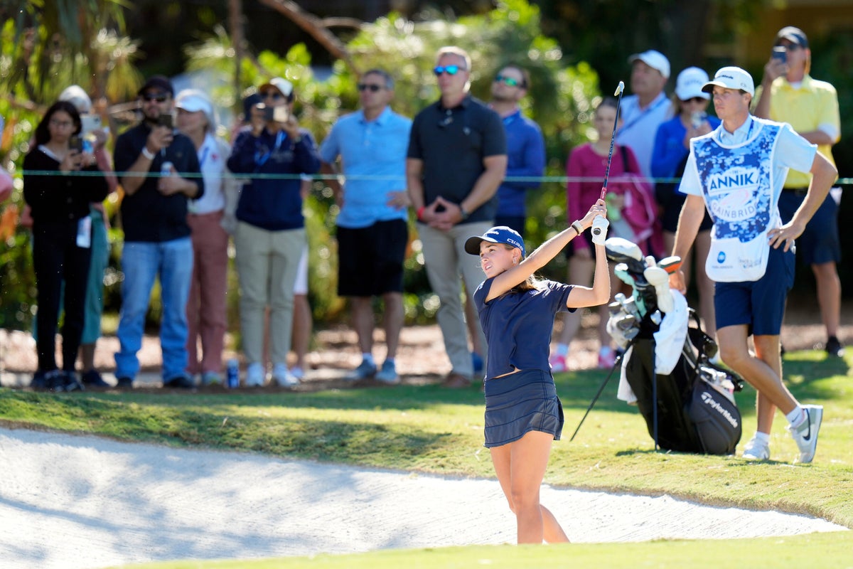 Kai Trump last after struggling on LPGA Tour debut at The Annika