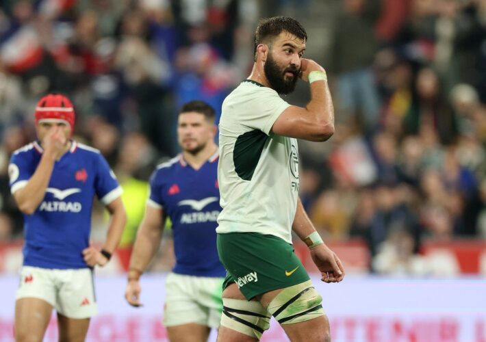 Springboks lock Lood de Jager handed ban after red card against France