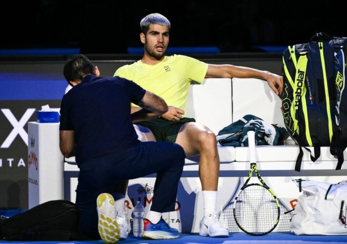 Carlos Alcaraz provides update as ATP Finals injury risks Davis Cup hopes