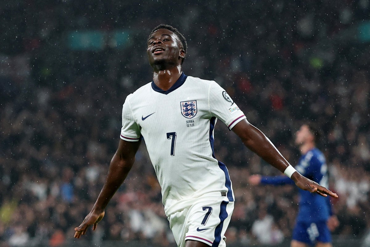 Bukayo Saka volleys away Thomas Tuchel’s criticism as England see off Serbia in World Cup qualifying