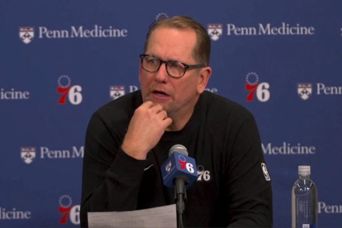 Nick Nurse praises Justin Edwards, highlights team resiliency in 76ers win over Celtics