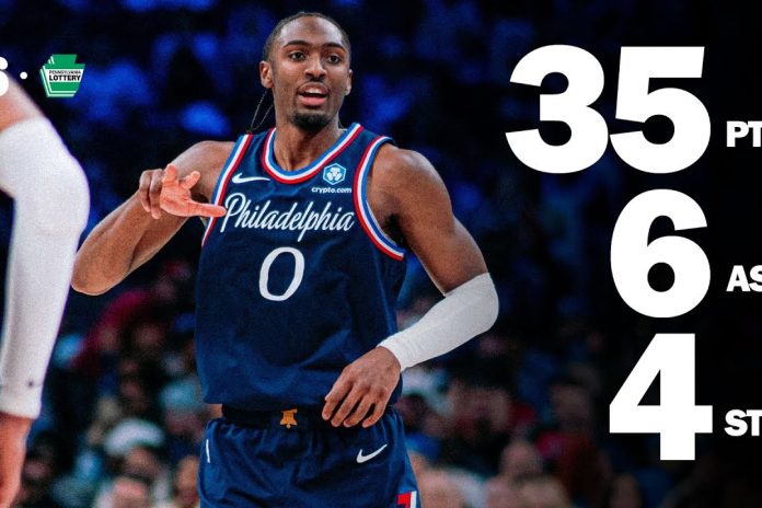 Maxey scores 35 as 76ers pull away from Wizards in home win