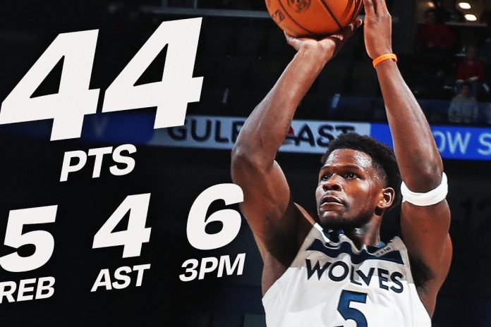 Edwards scores 44 to lift Timberwolves past Pelicans in overtime thriller