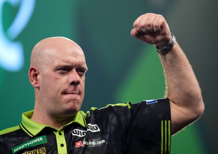 Michael van Gerwen gets better of Gian van Veen to win Bahrain Masters