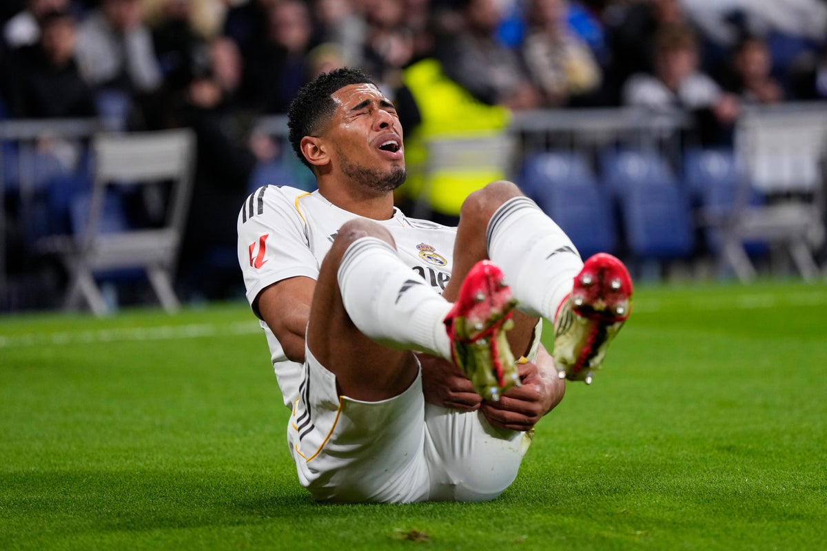 Injury leaves Jude Bellingham in tears and a doubt for England’s March matches