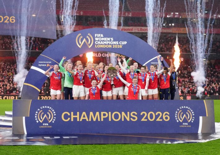 Arsenal eke past Corinthians in extra time to win inaugural Women’s Champions Cup