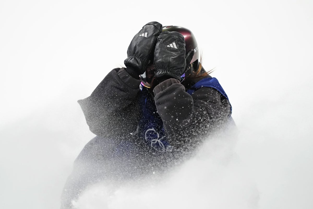 Mia Brookes narrowly misses medal after bold trick in Olympic snowboard final
