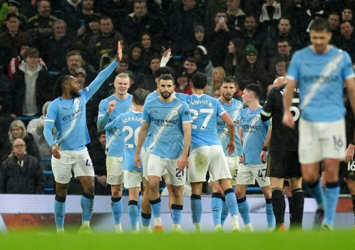 Man City coast to close gap on Arsenal – while resting Erling Haaland for second half