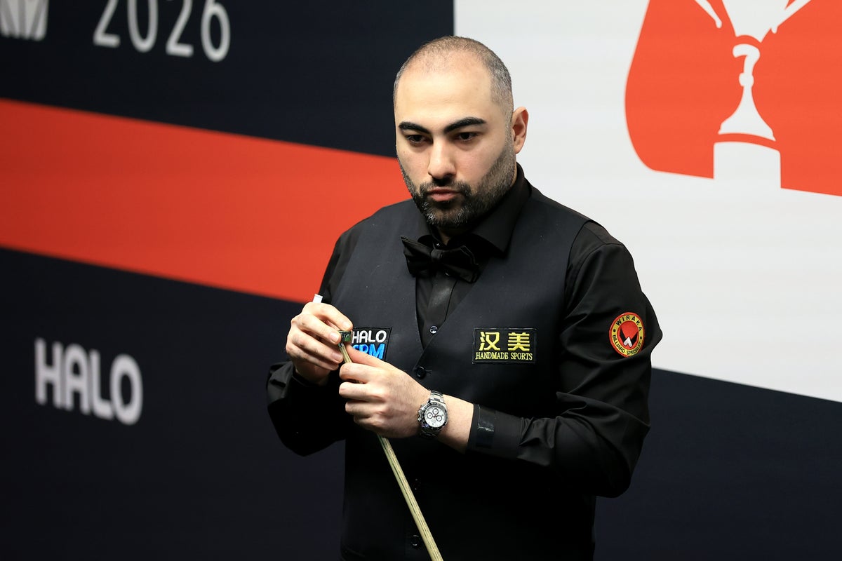 Iranian snooker star Hossein Vafaei determined to ‘fight for my people’ at World Championship