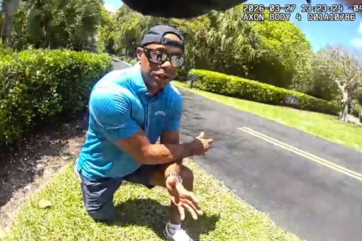All of a sudden… boom – Tiger Woods describes car crash in bodycam footage