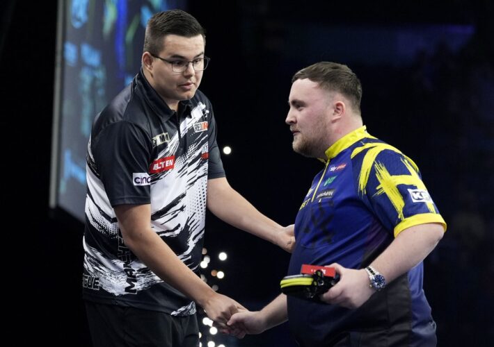 Gian van Veen not expecting swift reconciliation with Luke Littler