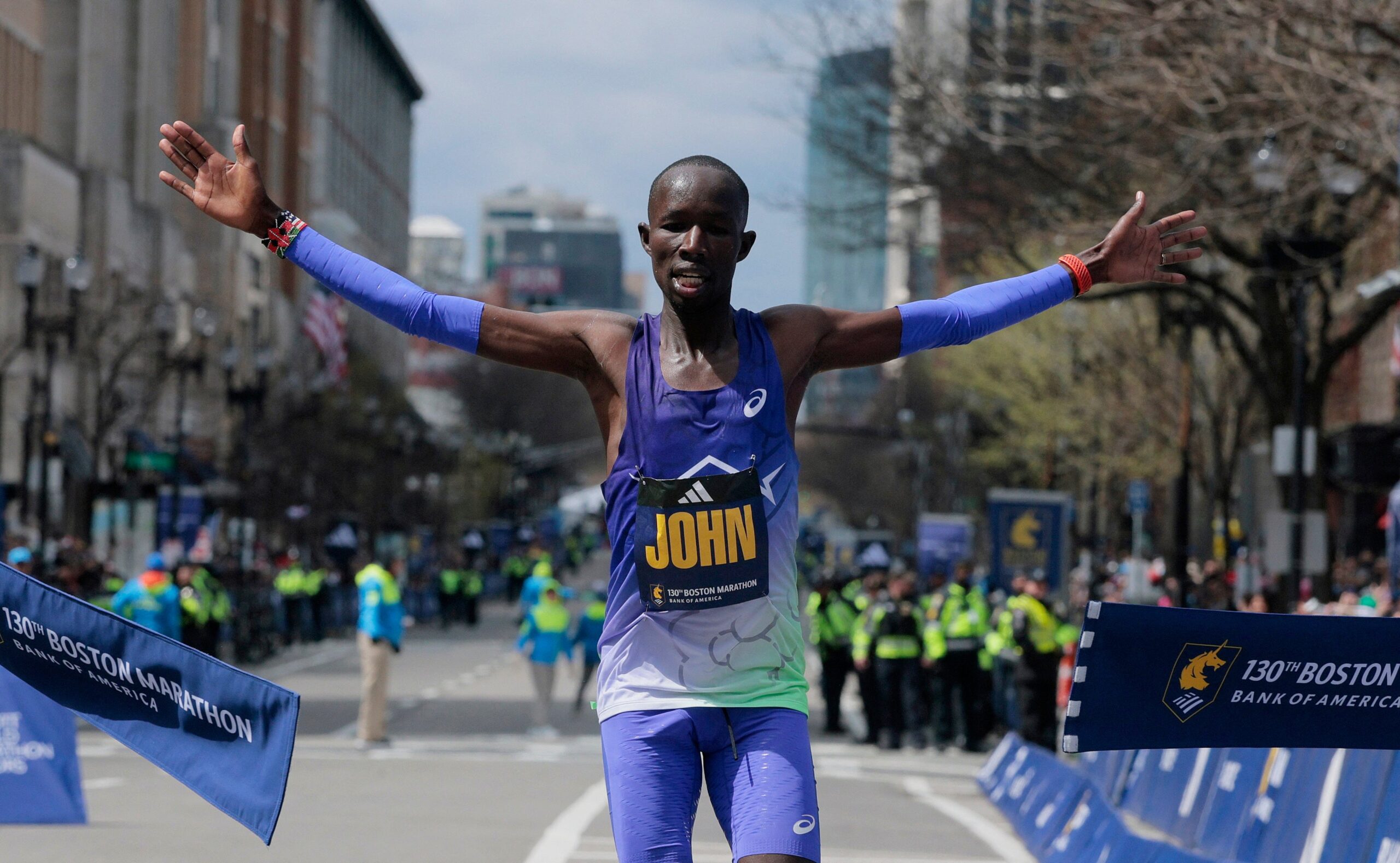 Boston Marathon LIVE: Latest updates as John Korir shatters course record in stunning win