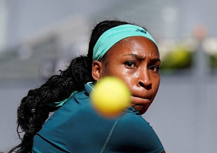 Coco Gauff overcomes vomiting during match to advance at Madrid Open