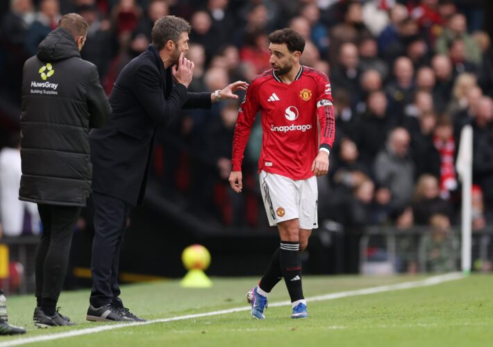 Michael Carrick hails Bruno Fernandes’ influence at Man Utd this season