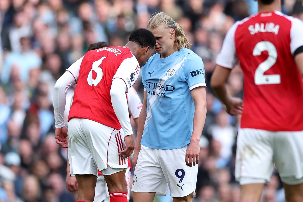 Man City v Arsenal: Did Haaland just save Gabriel from a red card? Was this the moment the Gunners lost the title?