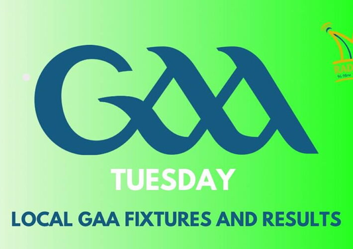 Tuesday local GAA fixtures and results