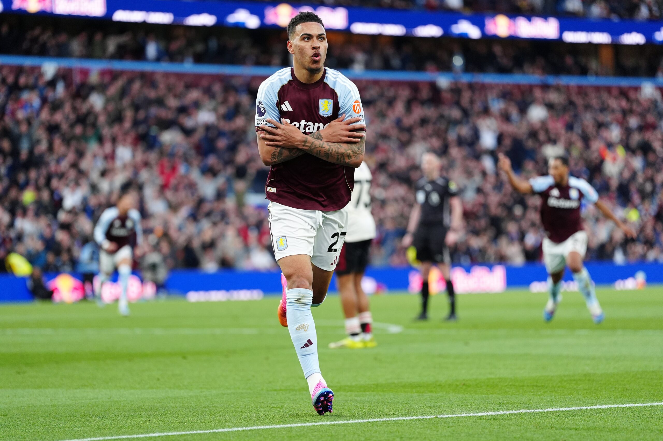 Aston Villa vs Liverpool LIVE: Virgil van Dijk heads in equaliser after Morgan Rogers’ opening goal