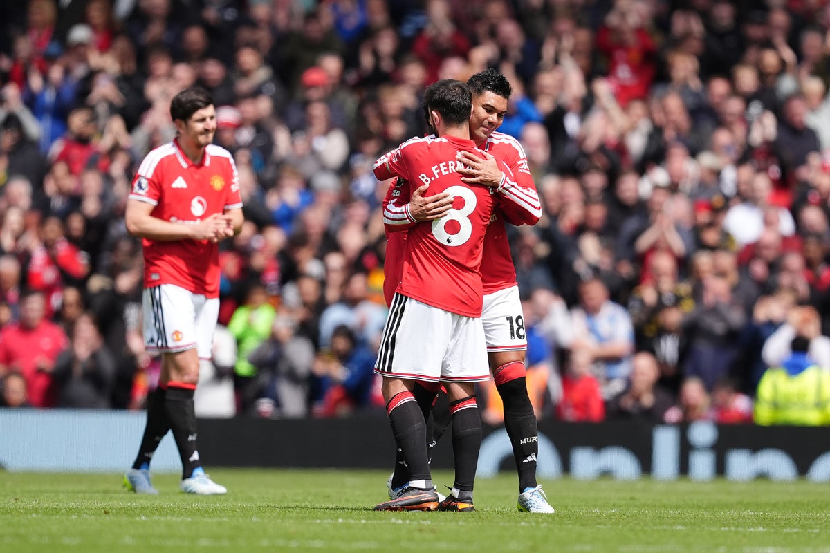 Bruno Fernandes caps triumphant season for Man United’s midfielders – on the pitch and in the dugout