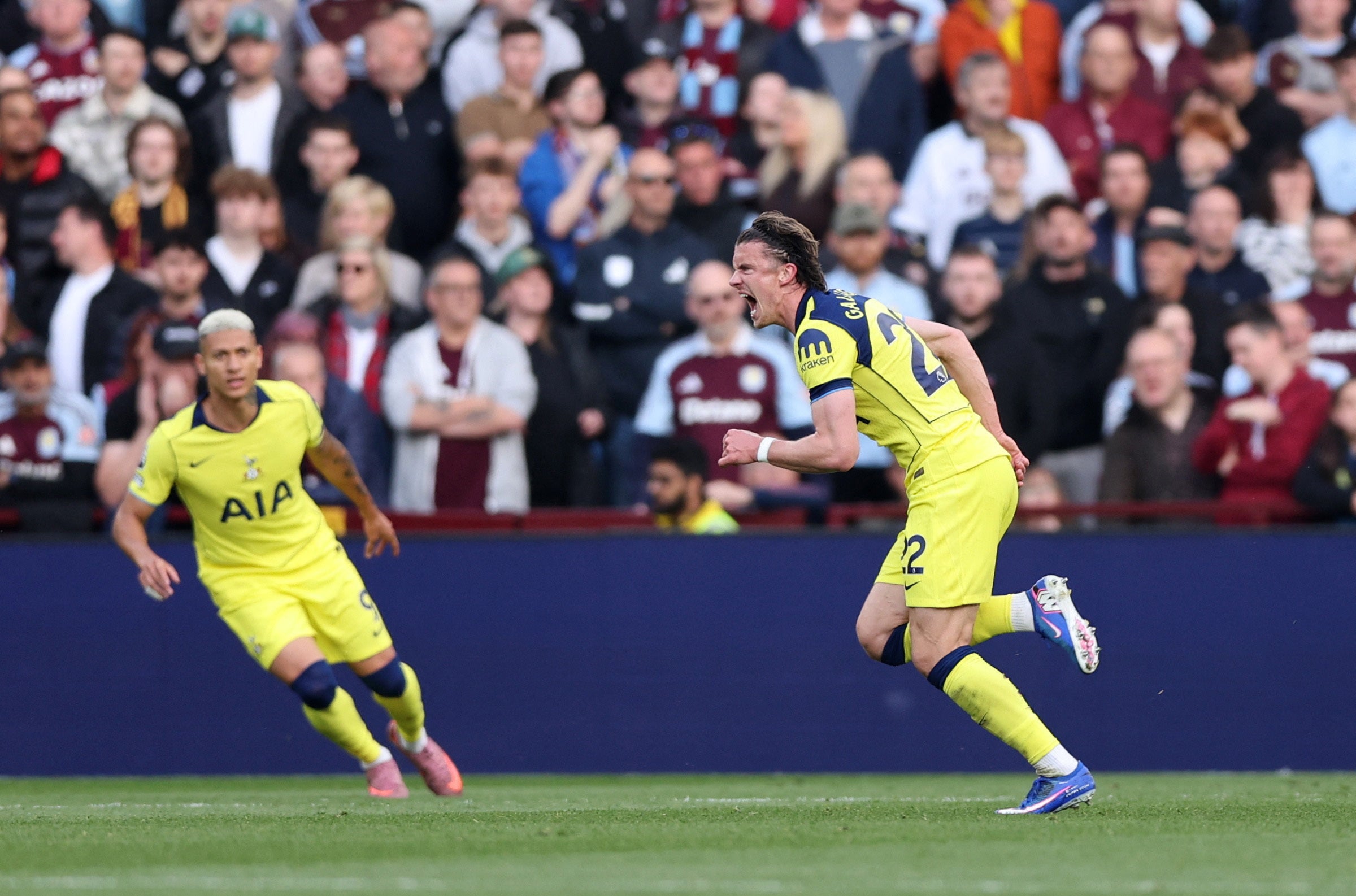 Aston Villa v Tottenham LIVE: Conor Gallagher strike sends Spurs into early lead in crunch Premier League clash