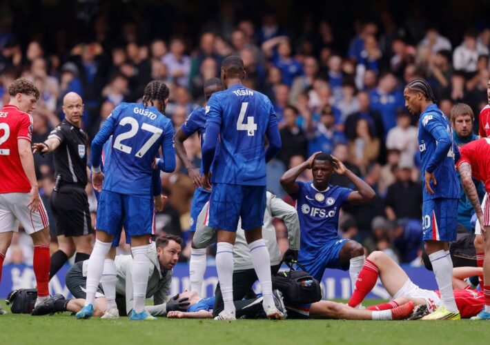 Calum McFarlane ‘gutted’ for Jesse Derry after Chelsea youngster hospitalised on Premier League debut