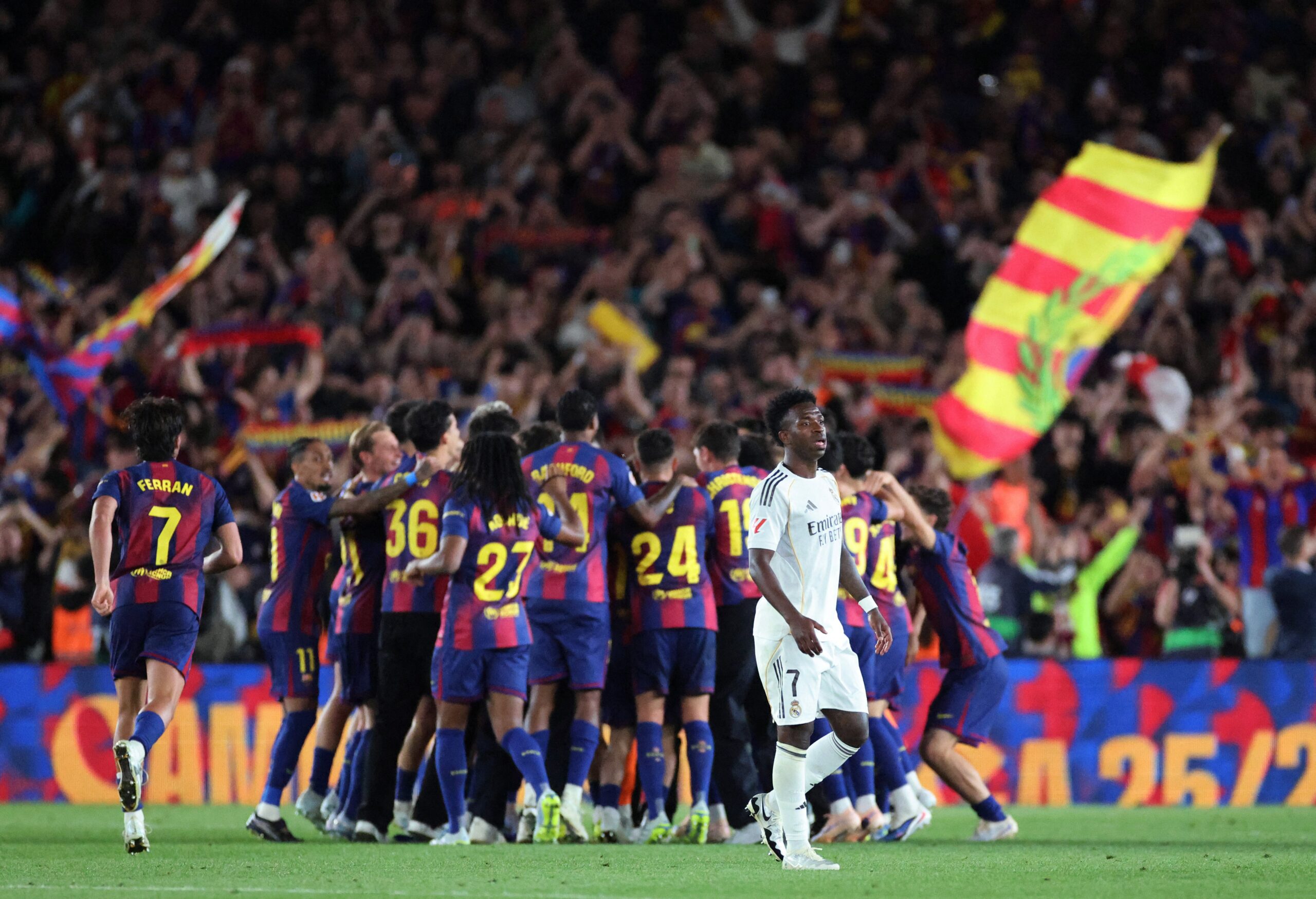 Barcelona crowned La Liga champions after cruising to El Clasico win