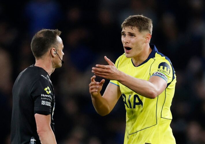 Why were Tottenham not given a penalty against Chelsea after Marc Cucurella incident?