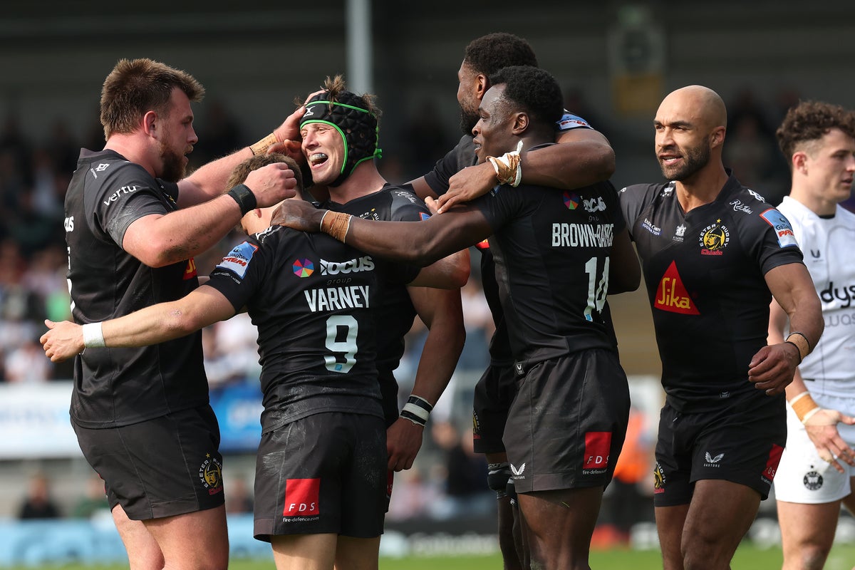 Exeter shake up Prem play-off race with big win over Bath