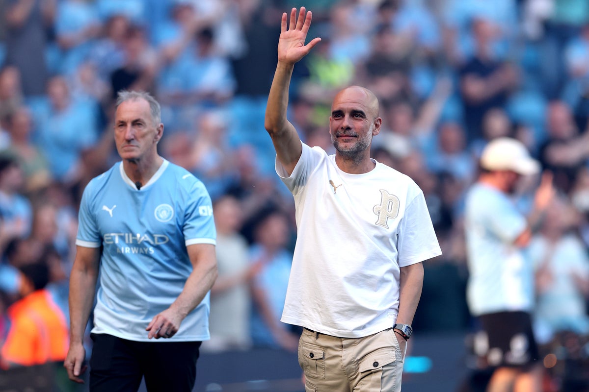 Pep Guardiola promises to call successor after emotional Man City farewell
