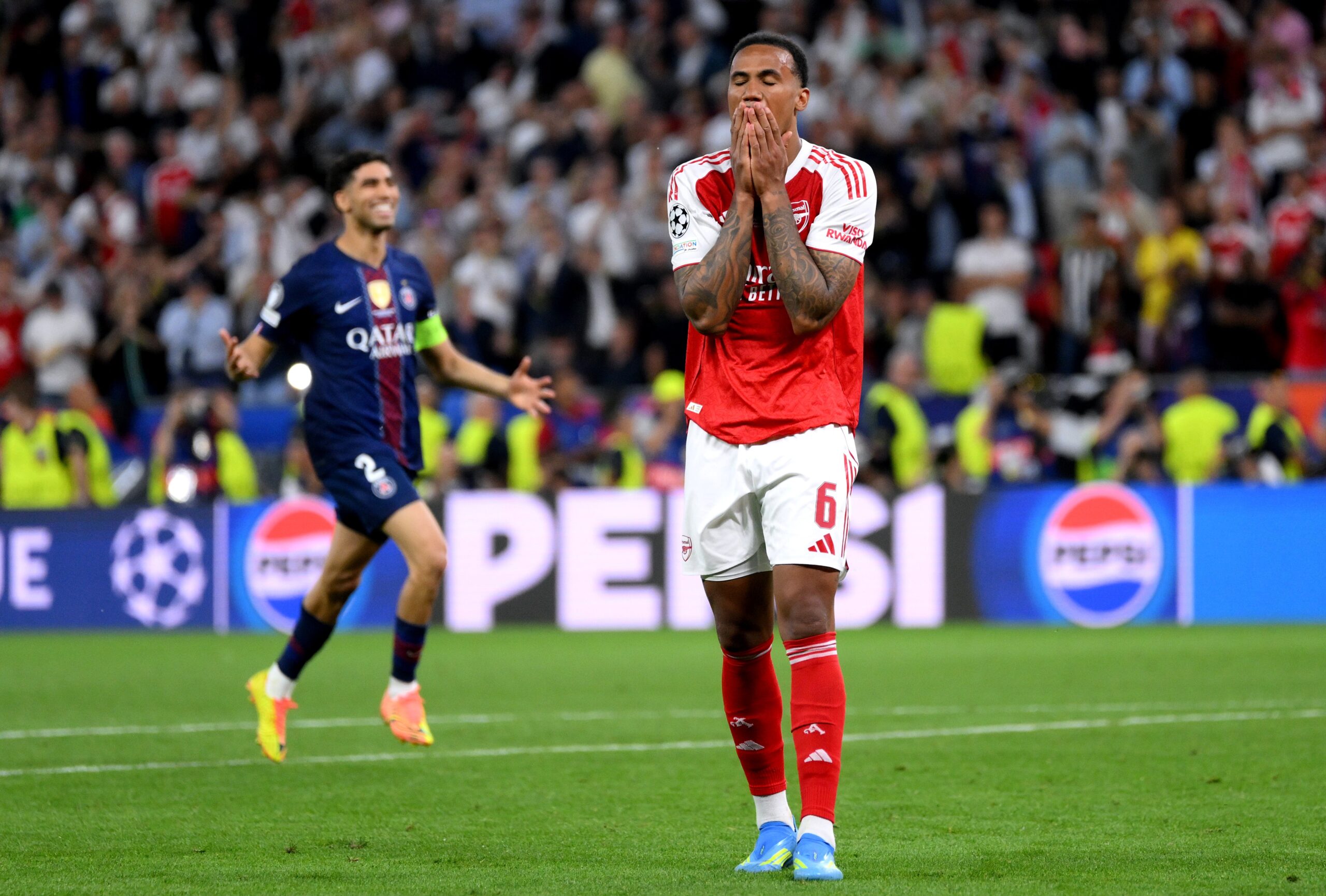 Arsenal v PSG LIVE: Gabriel blazes over as PSG win Champions League final in dramatic penalty shootout