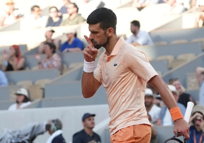 Novak Djokovic jeered during battling victory over home hopeful Valentin Royer
