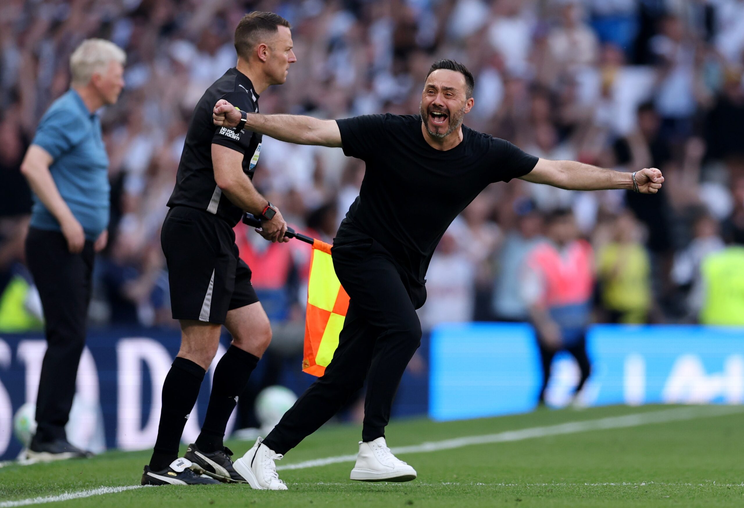 Tottenham v Everton LIVE: West Ham suffer Premier League relegation as Spurs grind out win thanks to Palhinha
