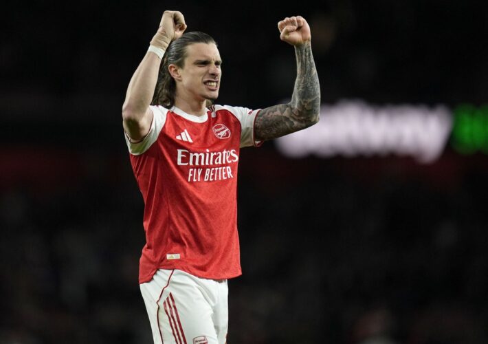 Riccardo Calafiori says Arsenal win sends message to Manchester City