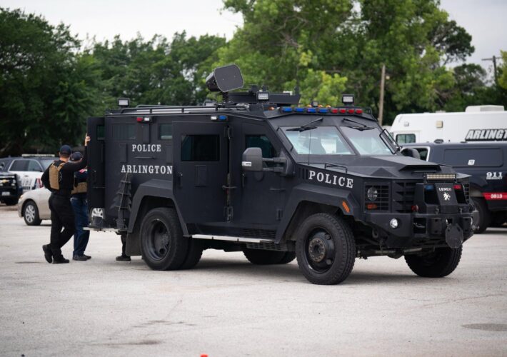 Swat team and armed officers deployed during police incident near England World Cup venue