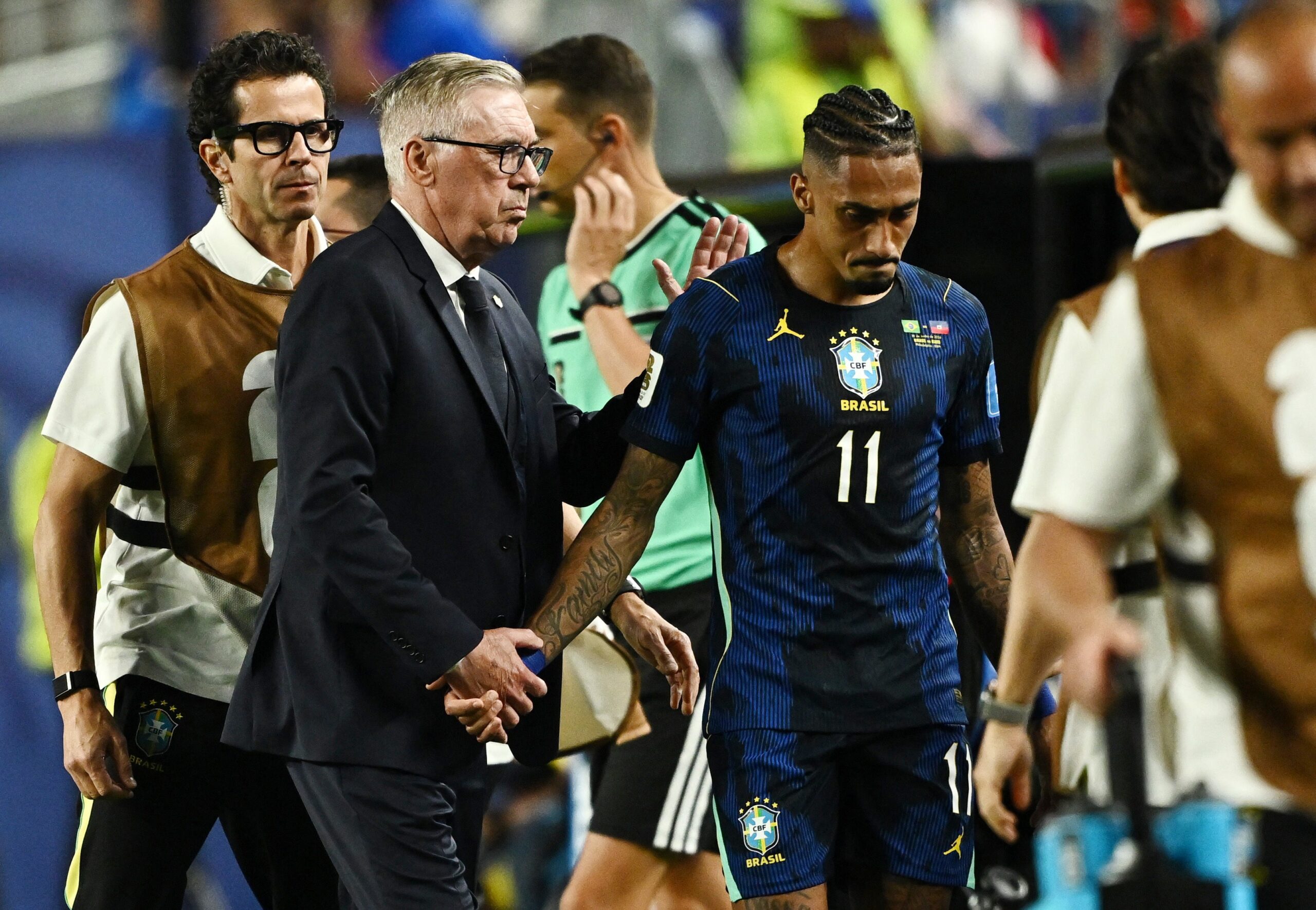 Brazil dealt World Cup injury blow as star attacker forced off against Haiti