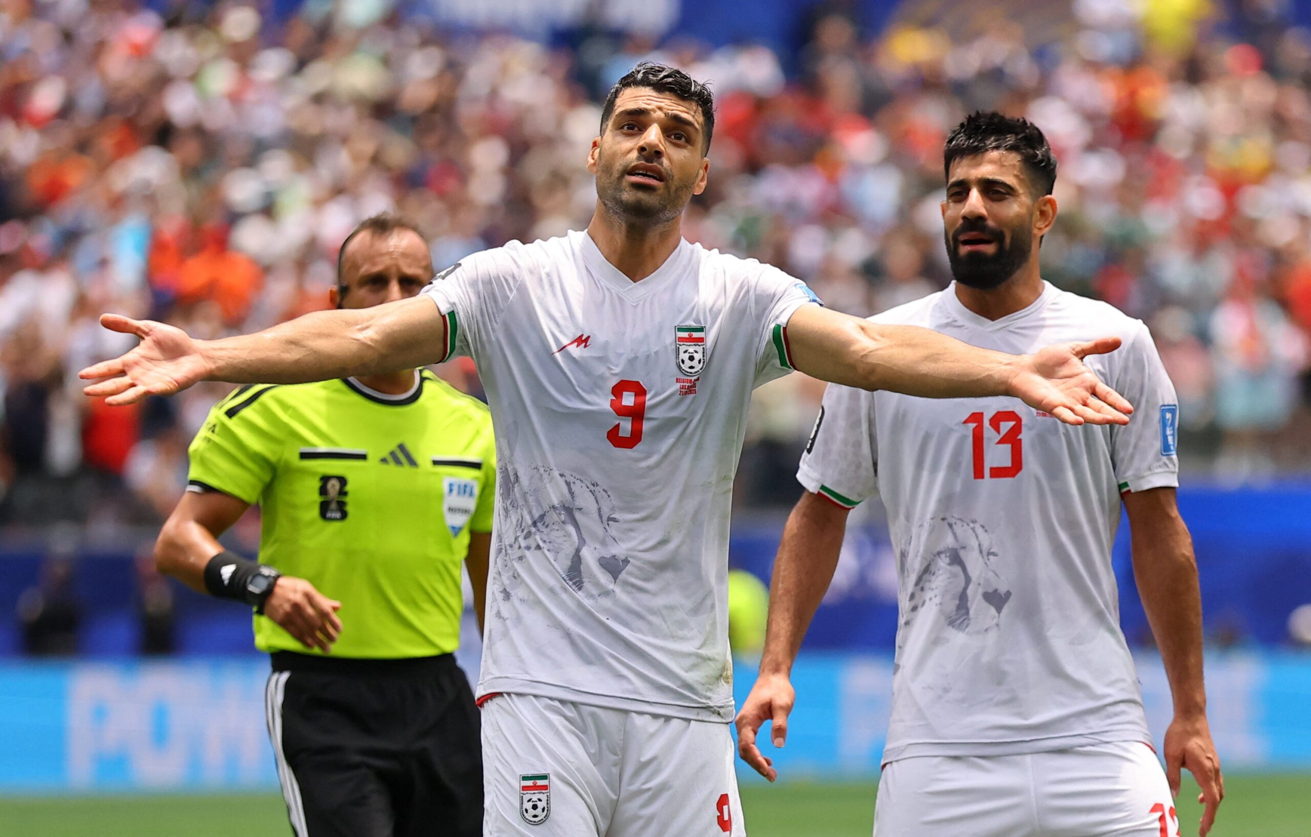 Belgium v Iran LIVE: Mehdi Taremi goal ruled out by VAR after Iranian national anthem loudly booed