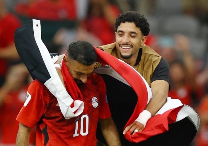 Mohamed Salah wildly celebrates on Vancouver streets after Egypt’s first ever World Cup win