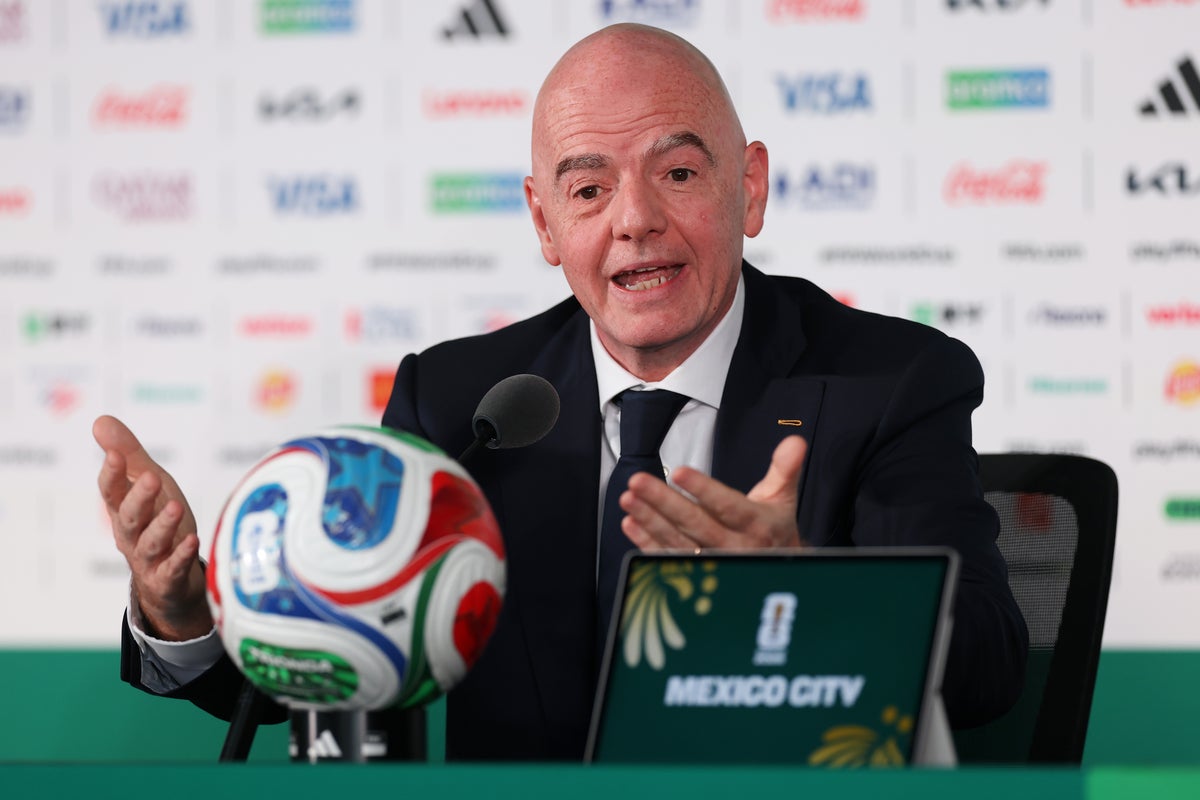 Fifa’s Gianni Infantino says fans should ‘chill’ after World Cup referee denied entry to US