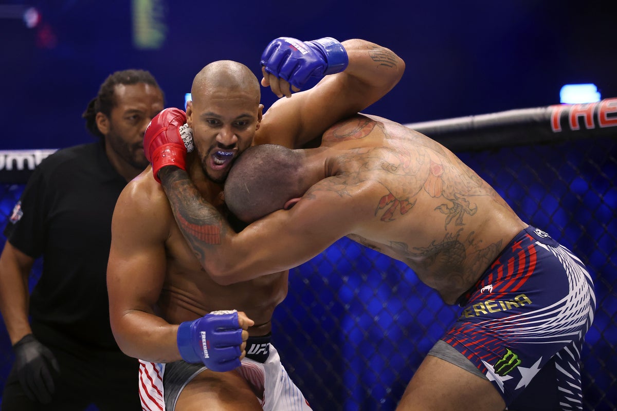Incensed Alex Pereira and referee Herb Dean trade words over Ciryl Gane’s alleged fouls