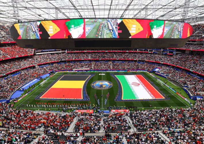 Iran national anthem loudly booed again at World Cup before Belgium game