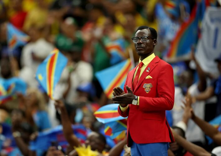 DR Congo fan ‘Lumumba Vea’ becomes World Cup star in the stands