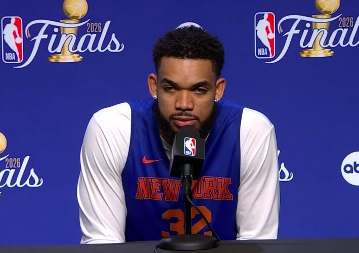 Karl-Anthony Towns on OG Anunoby shot: “The right hand of God”