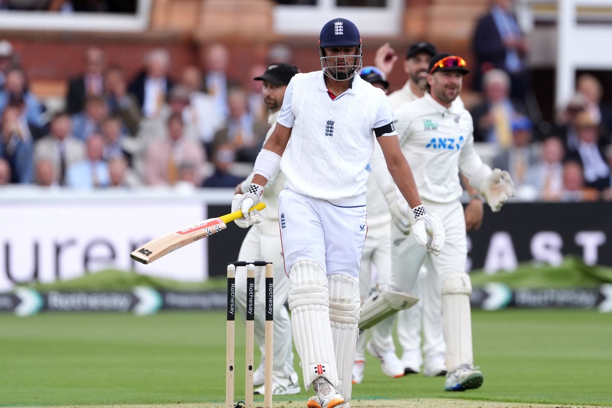 England’s Emilio Gay an early casualty before rain disrupts first Test of summer