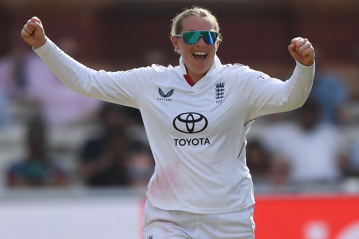 Sophie Ecclestone makes history as England take control of historic Lord’s Test against India